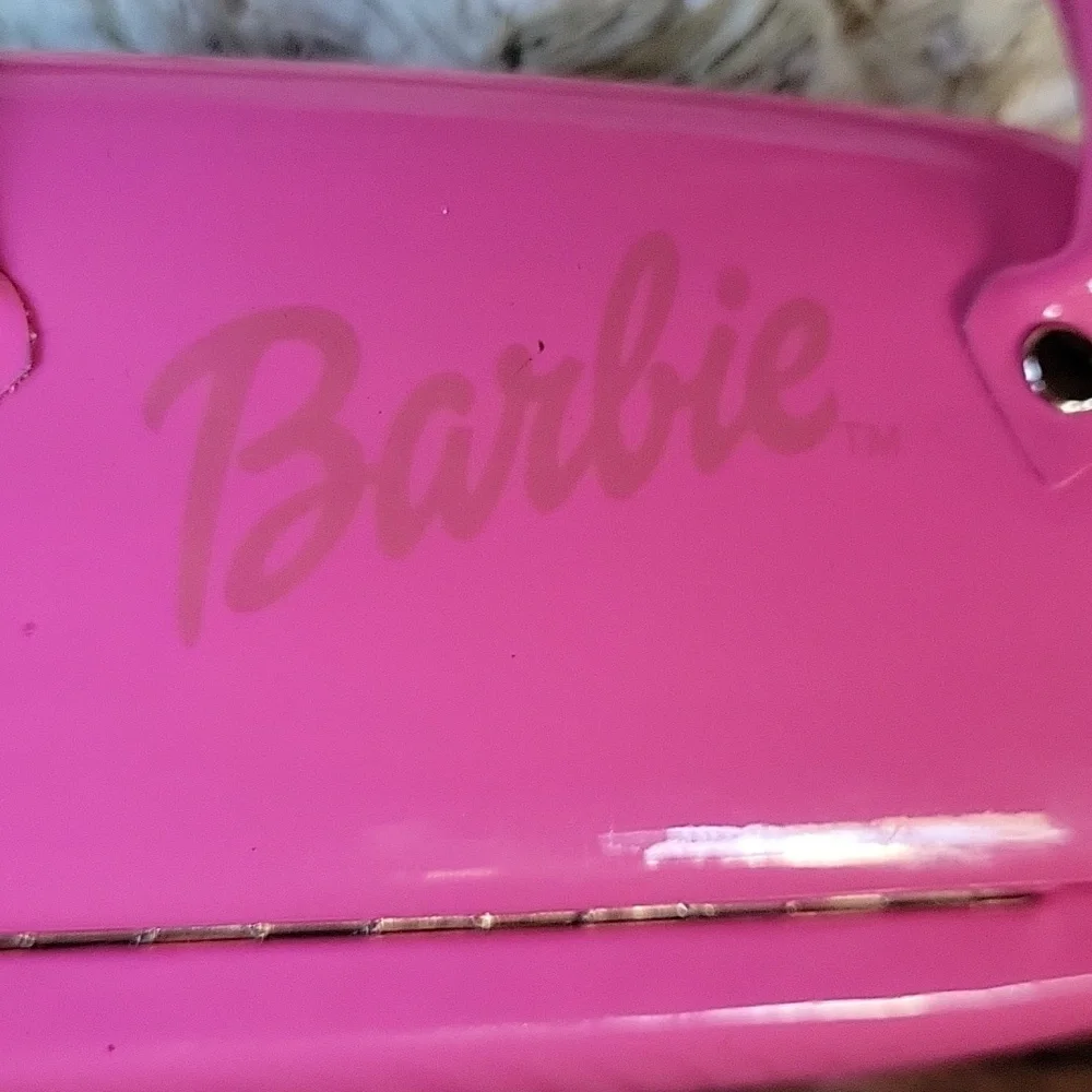 Barbie mini bag, eyeglass/sunglass hard case, pink